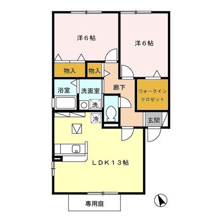 ラ・グランドール壱番館の間取り画像