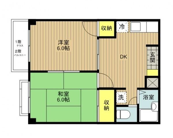 ベルウッド鴻巣Ａ棟の間取り画像