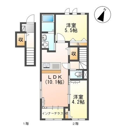 クオーレⅠの間取り画像