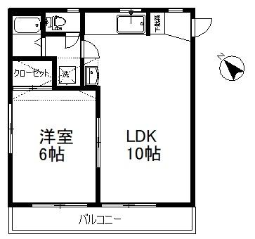 レオパレス上尾第7の間取り画像