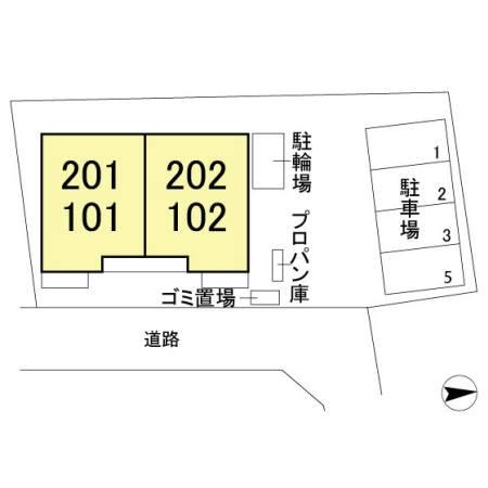 ガーディアン上野の現地案内図画像