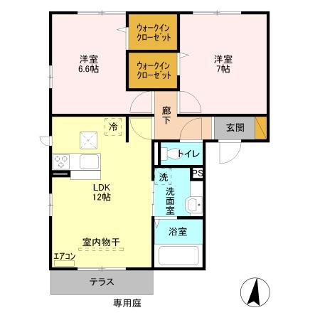 サンクセゾン　Ａの間取り画像