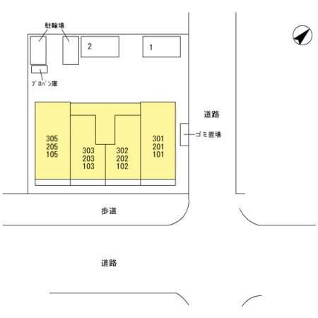 メテオールの現地案内図画像