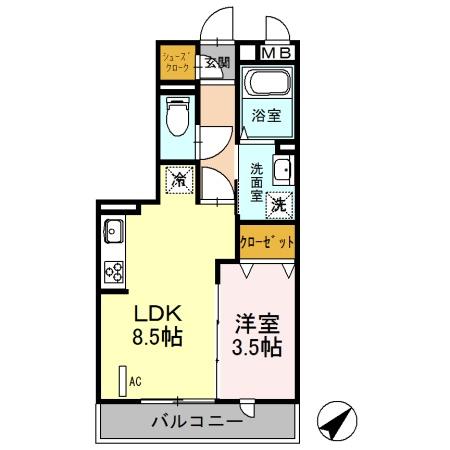 メテオールの間取り画像
