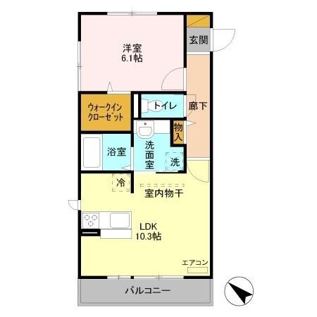 クレール原新町の間取り画像