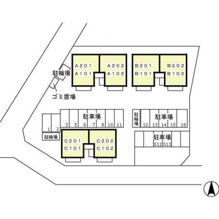 グランメール　Ａの現地案内図画像