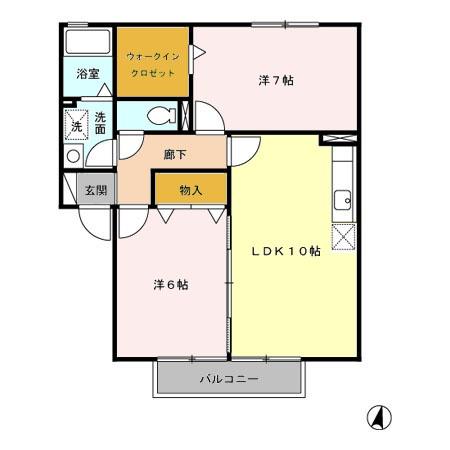 サンライズＢの間取り画像