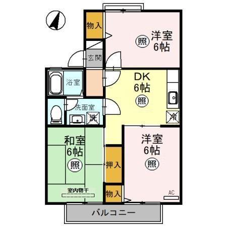 ガーデンハイツAの間取り画像