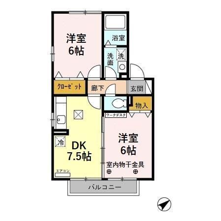 パティオ　リラの間取り画像