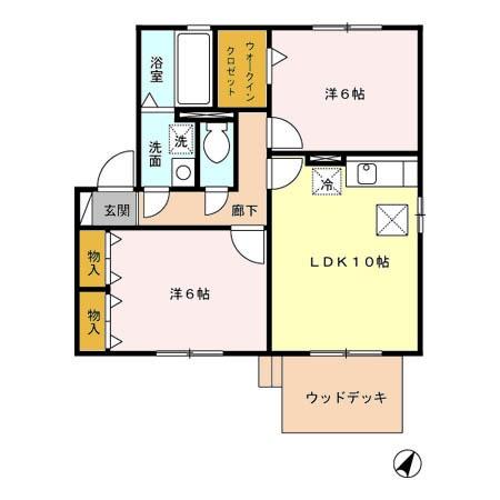 ルミエール春日　Ⅱの間取り画像