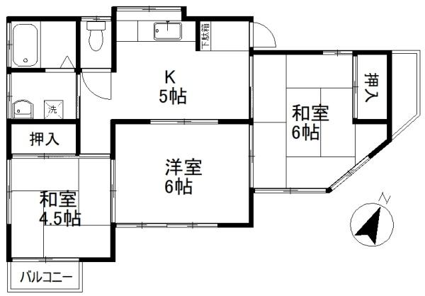 秋山レジデンスの間取り画像