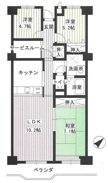 ソフィア上尾B棟の間取り画像
