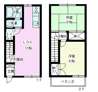 平倉アパートの間取り画像