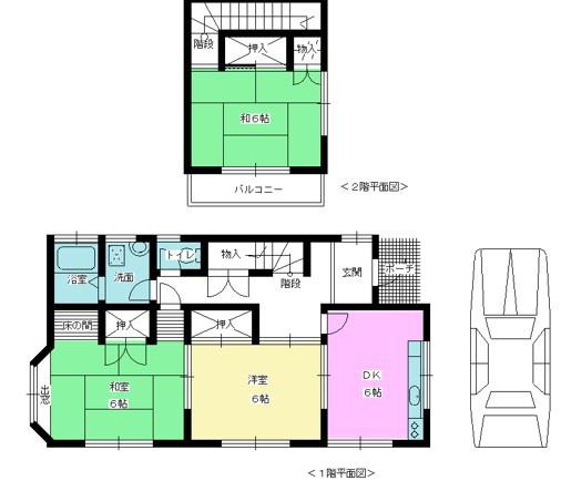 桶川市南戸建の間取り画像