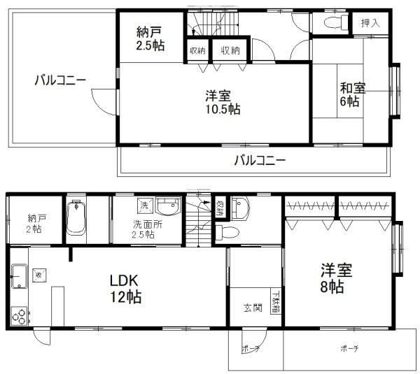 上尾市井戸木４丁目の間取り画像