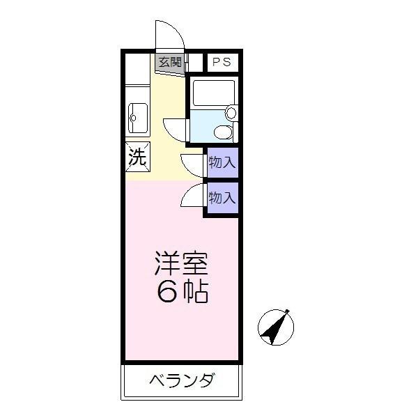 ハイツ内田の間取り画像