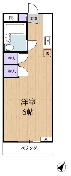 ハイツ内田の間取り画像