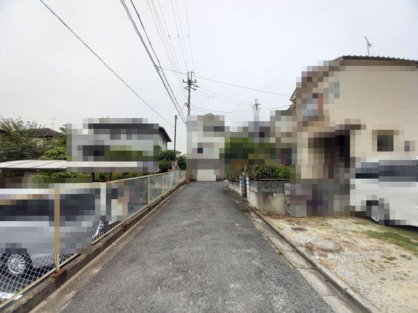 奈良市赤膚町　売土地の前面道路含む現地写真画像