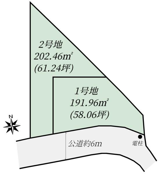 生駒市仲之町の土地の間取り画像