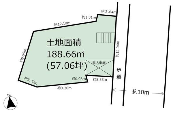 生駒市光陽台　売土地の間取り画像