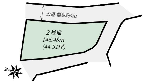 生駒市小明町の土地の間取り画像
