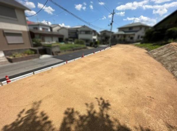 生駒市小明町の土地の現地土地写真画像
