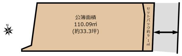 生駒市壱分町　売土地【建築条件付】の間取り画像