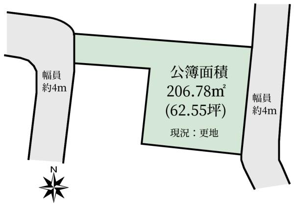 生駒市西松ヶ丘　売土地の間取り画像