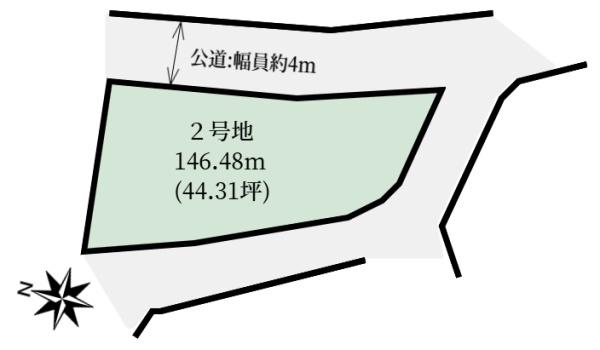 生駒市小明町の土地の間取り画像