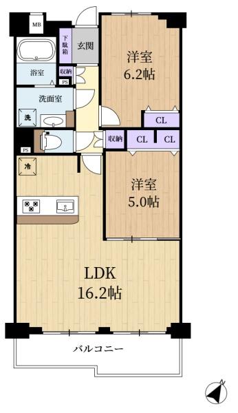 セントポリア生駒の間取り画像