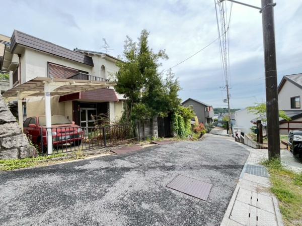 生駒市北新町の土地の前面道路含む現地写真画像