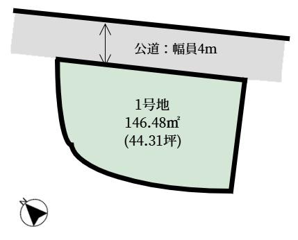 生駒市小明町の土地の間取り画像