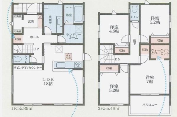 生駒市翠光台 新築住宅 3号地の間取り画像