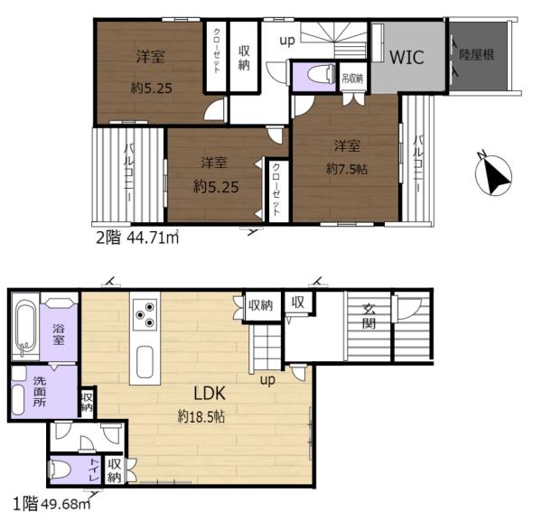 生駒辻町2棟の間取り画像