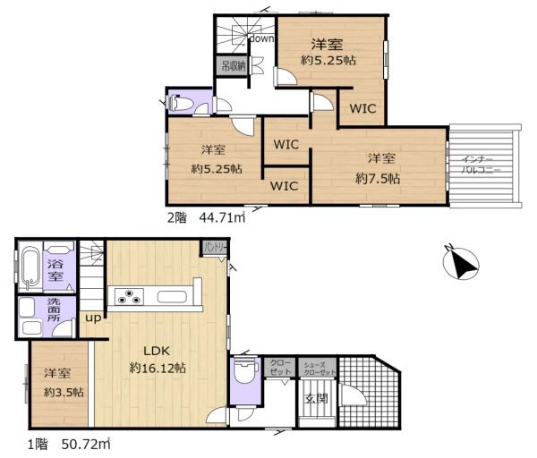 生駒市辻町　新築の間取り画像