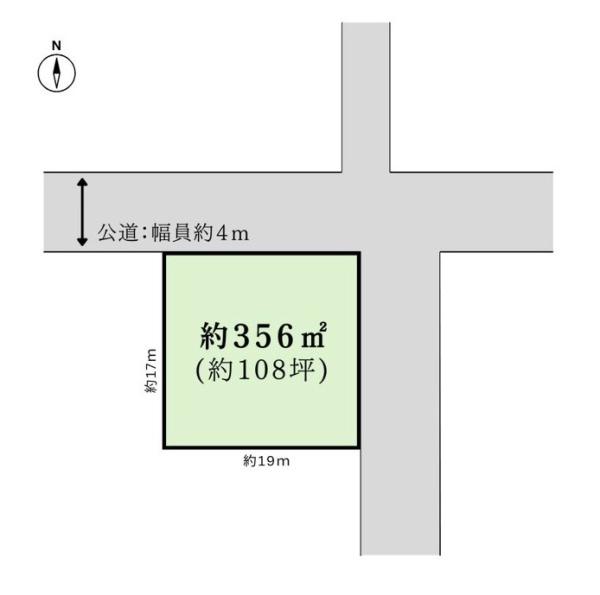 橿原市八木町3丁目の土地の間取り画像