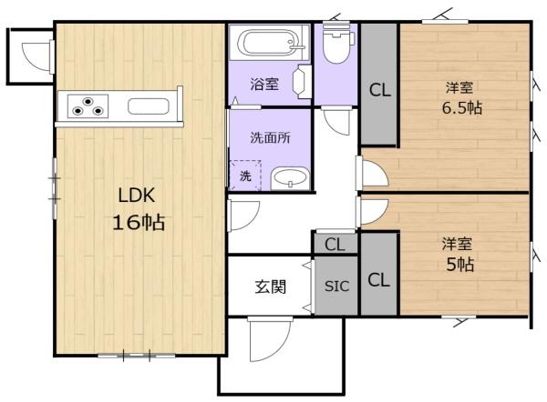 大和高田　浮孔の間取り画像