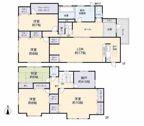 生駒市喜里が丘2丁目の間取り画像