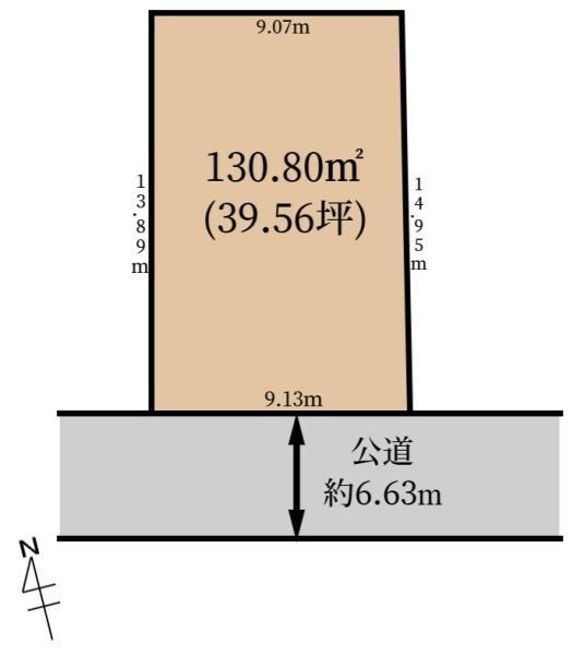 生駒郡三郷町立野北2丁目の土地の間取り画像