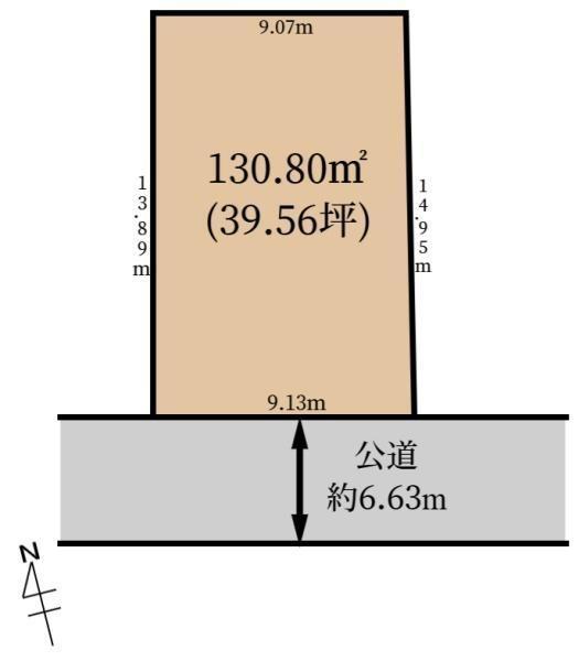 生駒郡三郷町立野北２丁目の土地の間取り画像