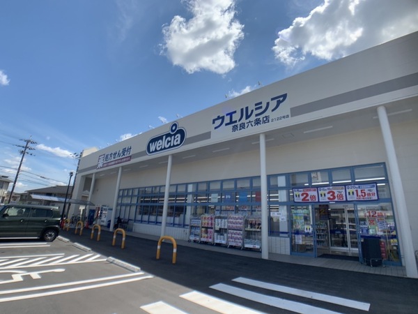 大和郡山市矢田山町の中古一戸建のドラッグストア画像