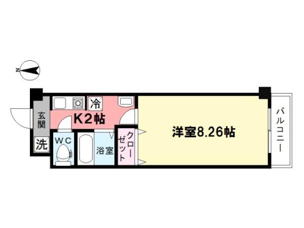 カルナ市ヶ谷薬王寺の間取り画像