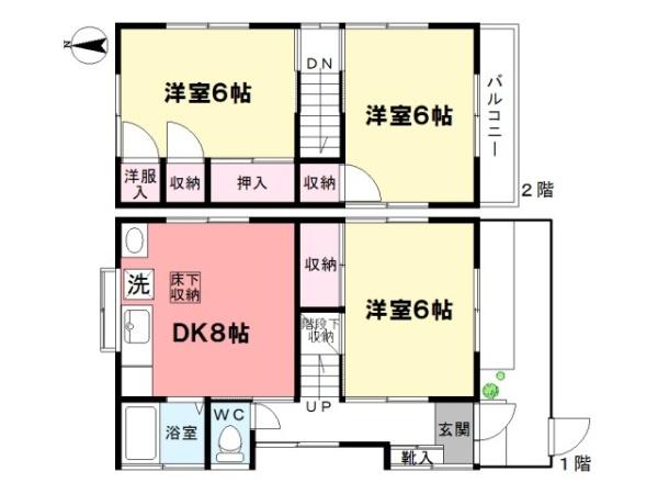 貸家本橋邸2の間取り画像