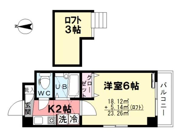 カーサフェリーチェの間取り画像