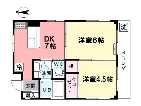 山本コーポの間取り画像