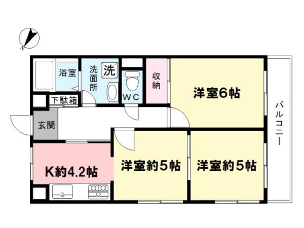 EXIVE上井草の間取り画像