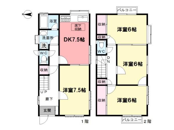 貸家下井草４丁目の間取り画像