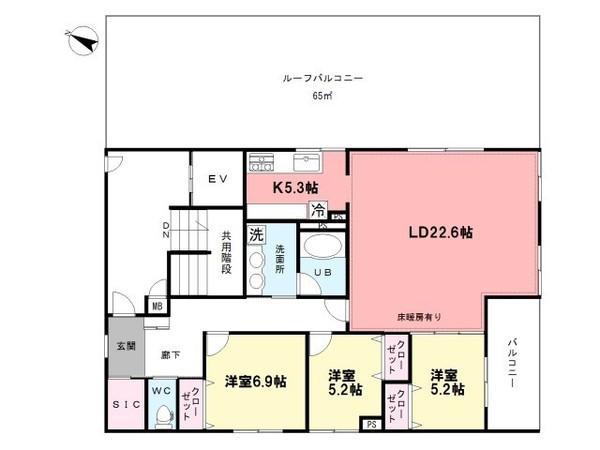 プラチナテラス・ロイロの間取り画像