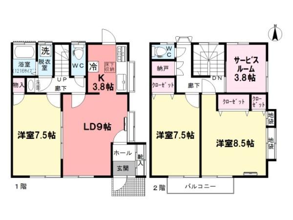 貸家井草2-4-4の間取り画像