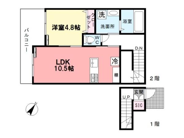 INOテラスの間取り画像